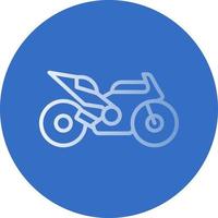 Race Bike Vector Icon Design