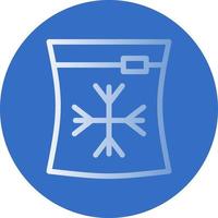 Ice Bag Vector Icon Design