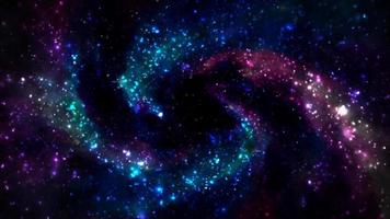 Abstract space galaxy with stars and constellations futuristic with glow effect, abstract background. video