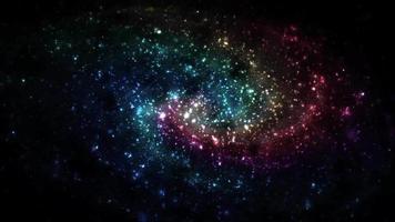 Abstract space galaxy with stars and constellations futuristic with glow effect, abstract background. video