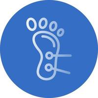 Foot Acupuncture Vector Icon Design