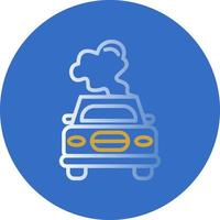 diseño de icono de vector de contaminación de coche