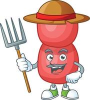 Cartoon character of neisseria gonorrhoeae vector