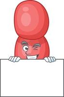 Cartoon character of neisseria gonorrhoeae vector