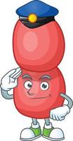 Cartoon character of neisseria gonorrhoeae vector