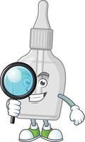 Bottle with pipette Cartoon character vector