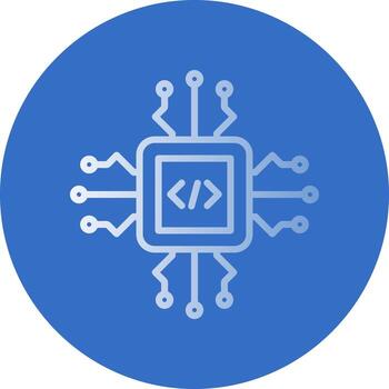 Code Processor Vector Icon Design