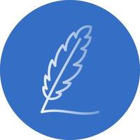 Writing Feather Vector Icon Design