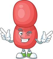 Cartoon character of neisseria gonorrhoeae vector