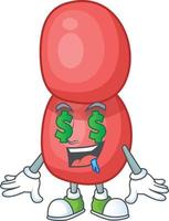 Cartoon character of neisseria gonorrhoeae vector