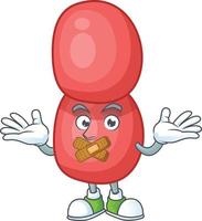 Cartoon character of neisseria gonorrhoeae vector