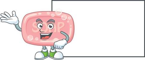 Pink soap Cartoon character vector