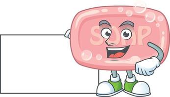 Pink soap Cartoon character vector