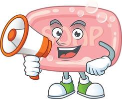 Pink soap Cartoon character vector