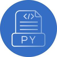 diseño de icono de vector de archivo python