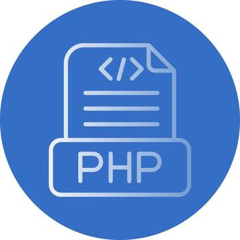 diseño de icono de vector de archivo php