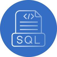 diseño de icono de vector de archivo sql