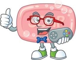 Pink soap Cartoon character vector