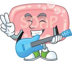 Pink soap Cartoon character vector