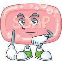 Pink soap Cartoon character vector