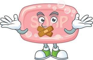 Pink soap Cartoon character vector