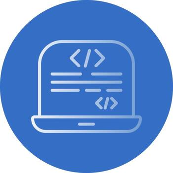diseño de icono de vector de programación