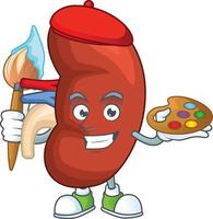 Right human kidney Cartoon character vector