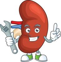 Right human kidney Cartoon character vector