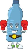 Mineral bottle Cartoon character vector