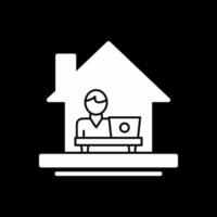 Work From Home Vector Icon Design