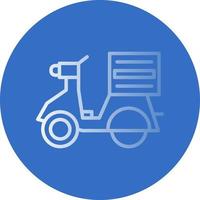 Delivery Bike Vector Icon Design