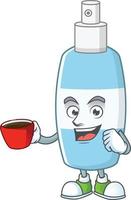 Spray hand sanitizer Cartoon character vector