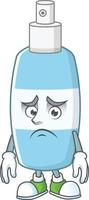 Spray hand sanitizer Cartoon character vector