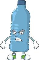 Mineral bottle Cartoon character vector