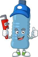 Mineral bottle Cartoon character vector