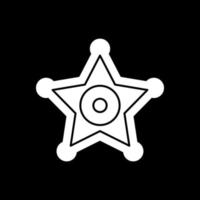Sheriff Badge Vector Icon Design