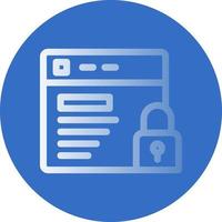 Website Security Vector Icon Design