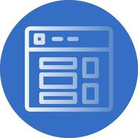 Website Layout Vector Icon Design