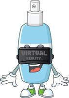 Spray hand sanitizer Cartoon character vector