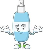 Spray hand sanitizer Cartoon character vector