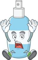 Spray hand sanitizer Cartoon character vector