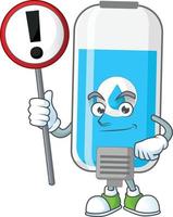 Wall hand sanitizer Cartoon character vector