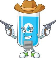 Wall hand sanitizer Cartoon character vector