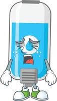 Wall hand sanitizer Cartoon character vector