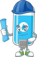 Wall hand sanitizer Cartoon character vector