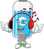 Wall hand sanitizer Cartoon character vector