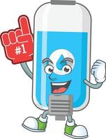 Wall hand sanitizer Cartoon character vector