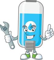 Wall hand sanitizer Cartoon character vector