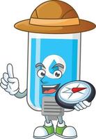 Wall hand sanitizer Cartoon character vector