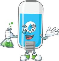 Wall hand sanitizer Cartoon character vector